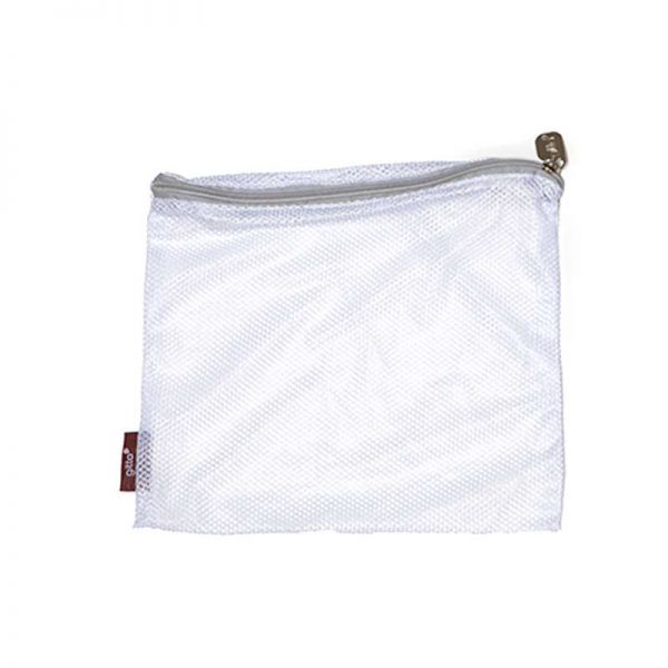 regular white wet net silver zipper 600x600 - שק כביסה לבן רוכסן אפור