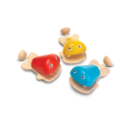 6435 PlanToys FISH CASTANET orange Music Musical Auditory Fine Motor Coordination 12m Wooden toys Education toys Safety Toys Non toxic 0 150x150 - קסטנייטת דג קטנה מעץ - אדום