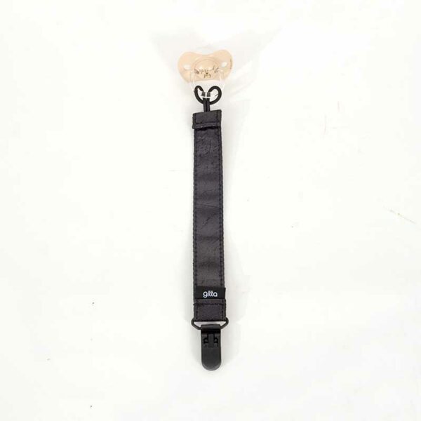 7290111693212 1 600x600 - gitta Pacifier Clip vegan black leather